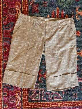 GAP Plaid Cuffed Bermuda Shorts